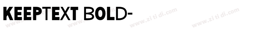 KeepText Bold字体转换